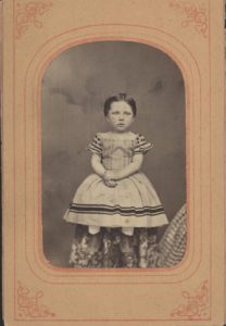 Alice Trainer as young child, around 1866