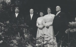 Frank W. Gunsaulus and Emma B. Hodge at Heart's Delight Farm in 1912