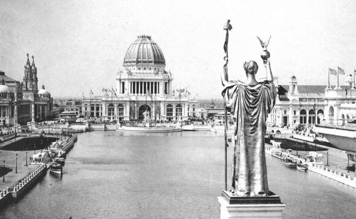 Grand Basin and the statue Republic at the Chicago World's Fair of 1893