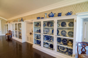 Ceramics on display in the Ballroom 